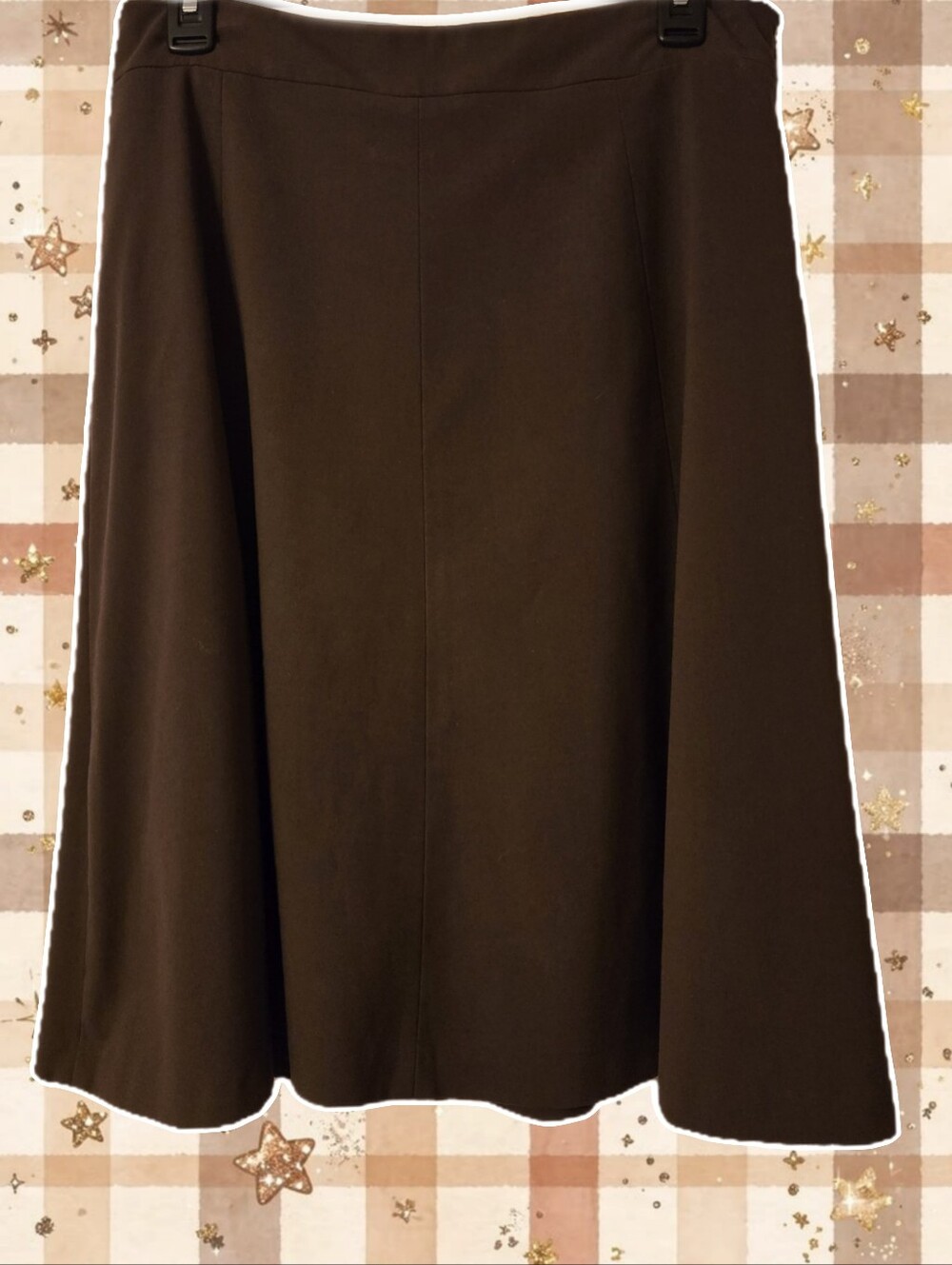Covington Size 12 Brown Stretch Skirt